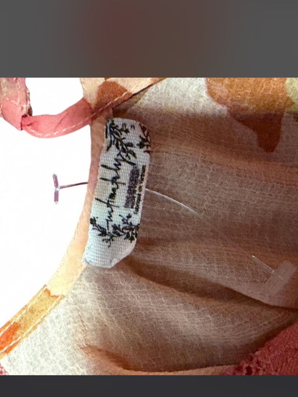 Free People Intimately Monday Morning Floral Lace Slip Dress Boho Size M - Picture 3 of 4